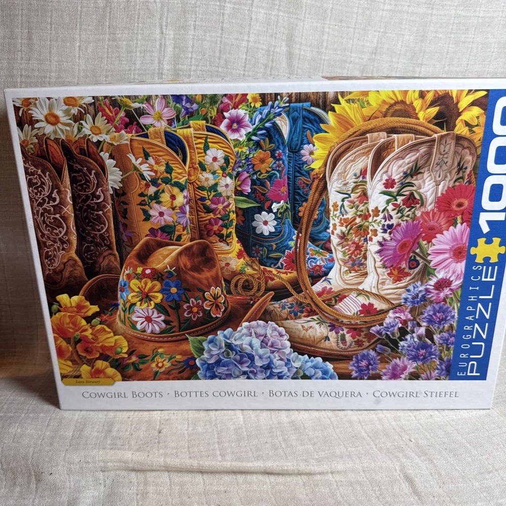Cowgirl boots 1000 piece eurographics puzzle